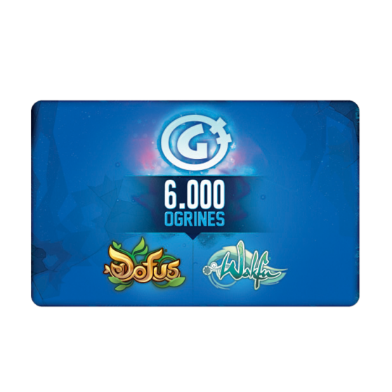 6,000-Ogrine Card (valid in the Dofus and Wakfu games)