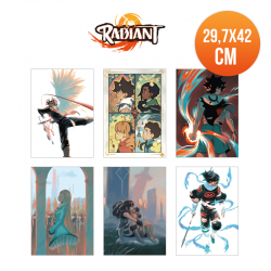 Pack of 6 Radiant Posters