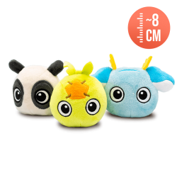Pack 3 – peluches Créatures – Pandawa, Sacrieur, Huppermage