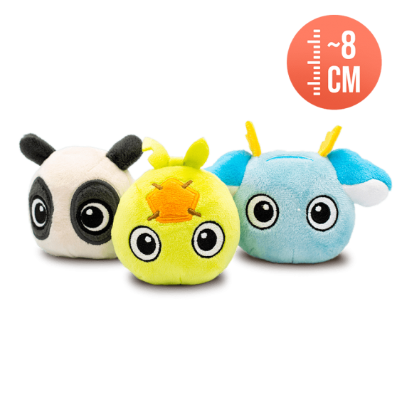 Pack 3 – peluches Créatures – Pandawa, Sacrieur, Huppermage