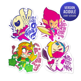 Pack of 4 WAVEN stickers – 1
