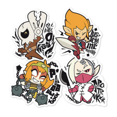 Pack 4 stickers WAVEN – n°1
