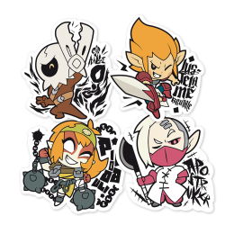 Pack of 4 WAVEN stickers – 1