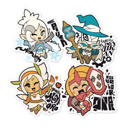 Pack of 4 WAVEN stickers – 2