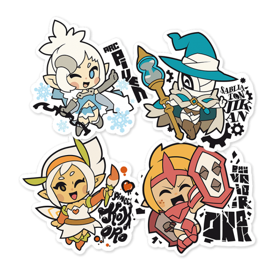 Pack 4 stickers WAVEN – n°2