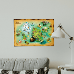Art Poster – Map Of The World Of Twelve