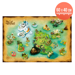 Affiche D’art – Carte Du Monde Des Douze