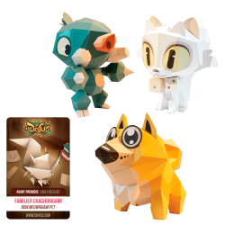 Pack of Three Paper Toys + item