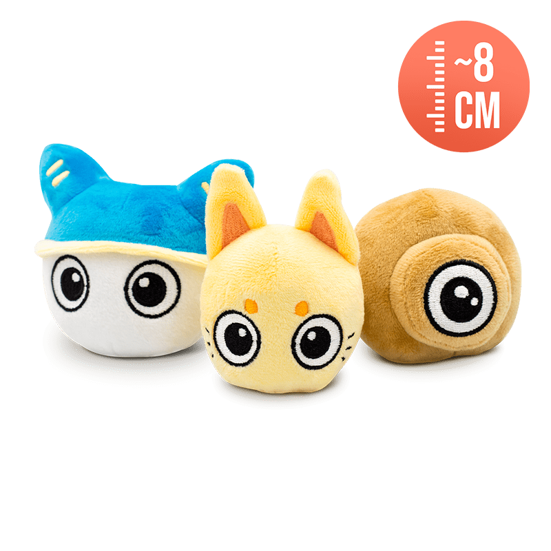 Pack 6 – Creatures stuffed toys – Ecaflip, Eliotrope, Foggernaut