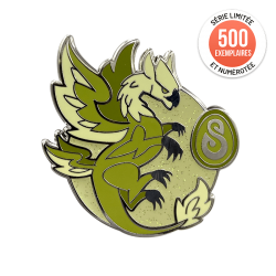 Emerald Dofus Dragon – collector's pin