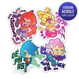 Pack of 4 WAVEN stickers – 3