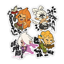 Pack of 4 WAVEN stickers – 3