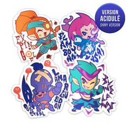 Pack of 4 WAVEN stickers – 4
