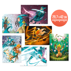 Pack 6 posters – WAKFU Manga : La Grande Vague