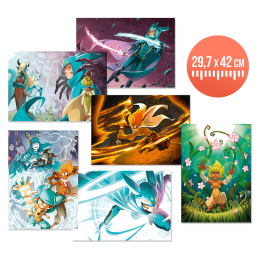 Pack of 6 Posters – WAKFU Manga: La Grande Vague