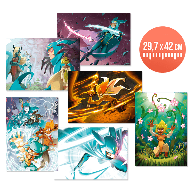 Pack of 6 Posters – WAKFU Manga: La Grande Vague - Goodies