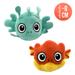 Creatures Dragons Stuffed Toys – Crimson and Turquoise Dofus