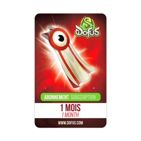 Carte 1 mois d’abonnement à DOFUS