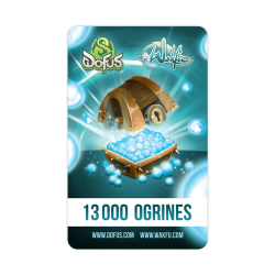 Carte de 13 000 ogrines (valable sur les jeux Dofus et Wakfu)