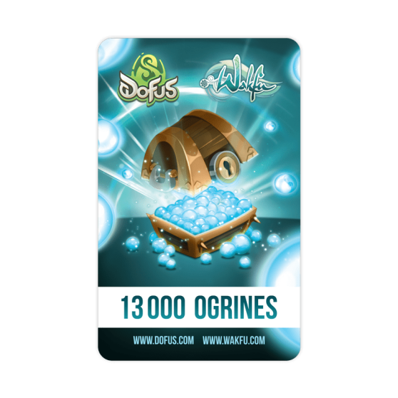 13,000-Ogrine Card (valid in the Dofus and Wakfu games)