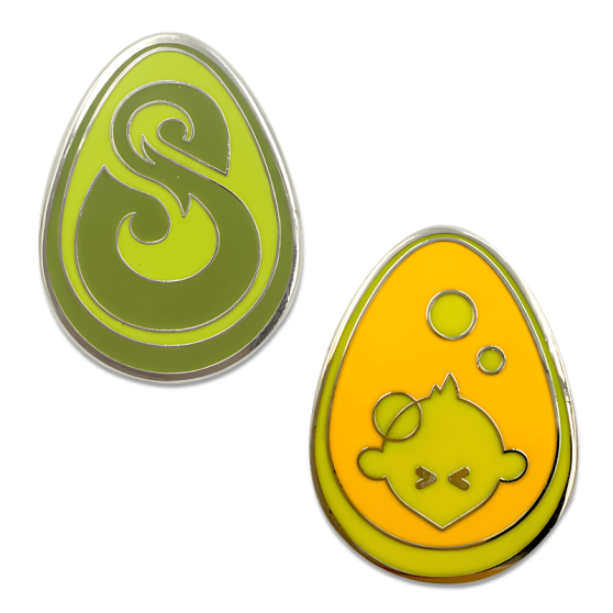 Pack of Two DOFUS Pins – Emerald and Ochre