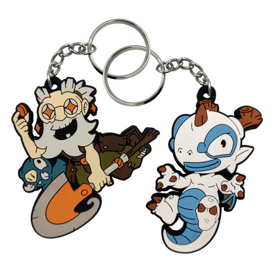 Adamai and Ruel Key Chains – WAKFU: La Grande Vague