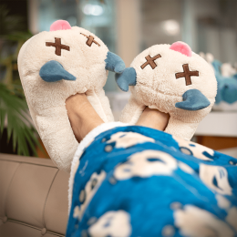Chaussons peluche Bouftou