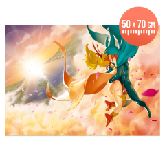 AFFICHE D'ART XXL WAKFU VAGUE 2025 - YUGO/AMALIA