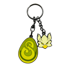 PORTE-CLEF METAL DOFUS EMERAUDE + CHARMS