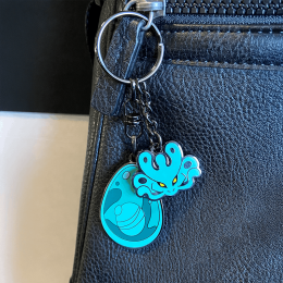 PORTE-CLEF METAL DOFUS TURQUOISE + CHARMS