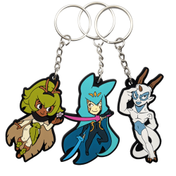 WAKFU La Grande Vague Keychain 3-Pack: Yugo, Amalia & Adamai