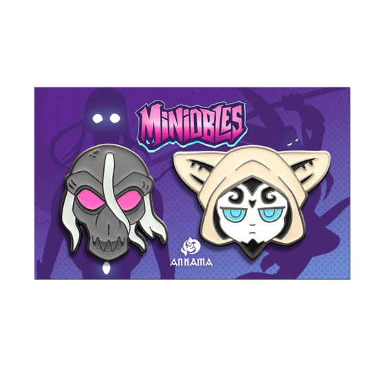 Pack of 2 Miniobles Pins – Qilby & Toross