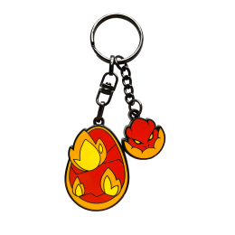 PORTE-CLEF METAL DOFUS POURPRE + CHARMS