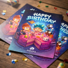 CARTES ANNIVERSAIRE ANKAMA-SHOP  LOT DE 10 