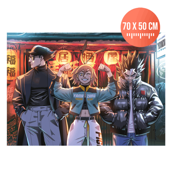 Affiche d’art XXL – Zack, Kim, Joe – Space Punch