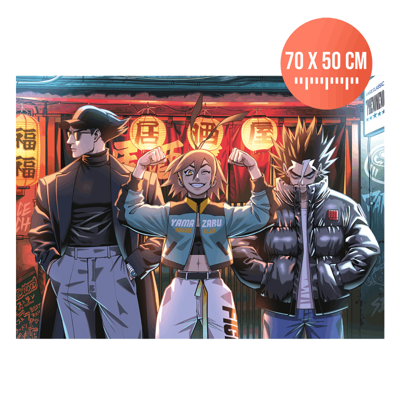 XXL Art Poster – Zack, Kim, Joe – Space Punch - ZD. - Ankama Manga