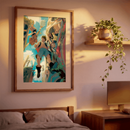 Affiche d&rsquo;art XXL Quatuor &ndash; Radiant